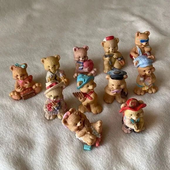 Vintage J.C. Teddy Bear Figurines - Picture 2 of 13